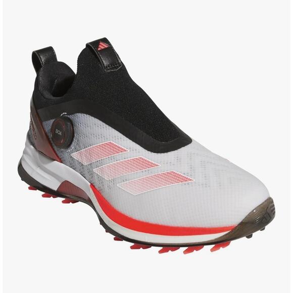 Men\'s Adidas Adizero ZG BOA Golf Cloud White Lucid Red Cleats IH9896 Size 10 main image 7